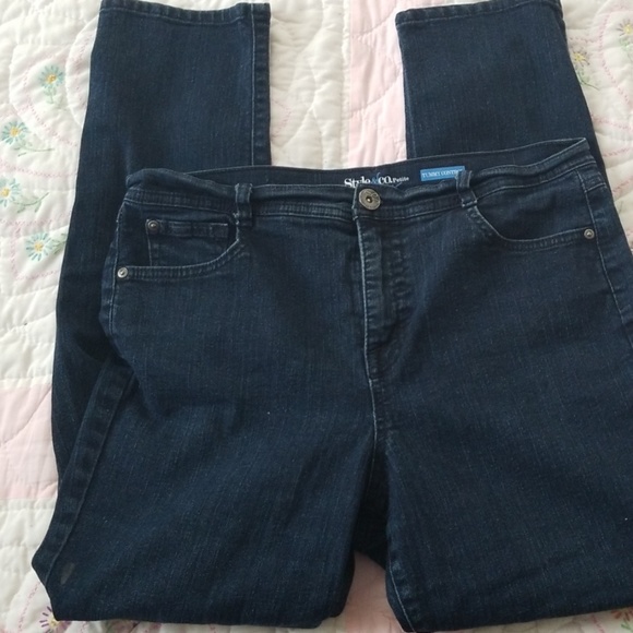 Style & Co 14 P stretch denim jeans - Picture 2 of 3